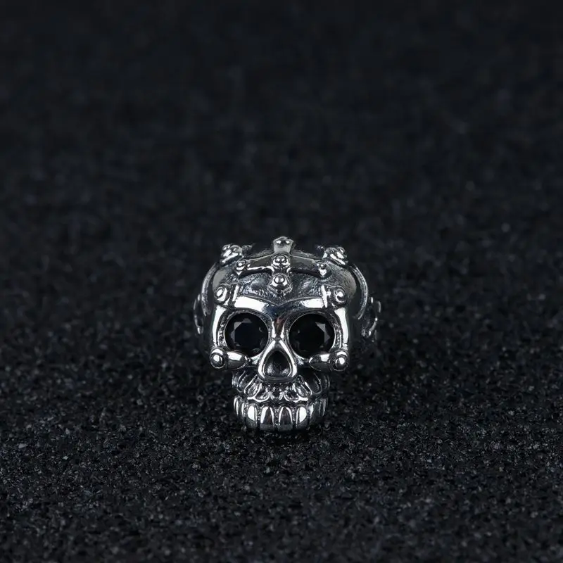 

2018 Real Time-limited Anel Feminino And Thai Restoring Ancient Ways Process Skeleton Ring Opening Punk Male Fashion Wholesale