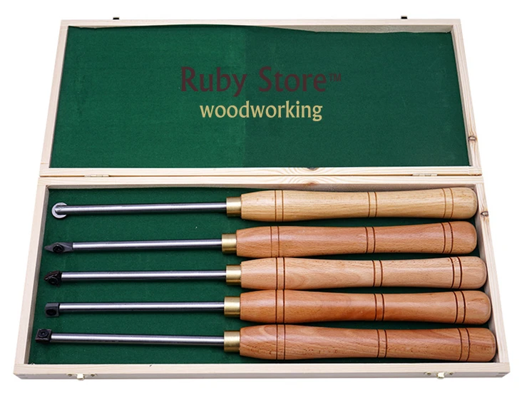 

5PCS Carbide Tipped Woodturning Chisel Set