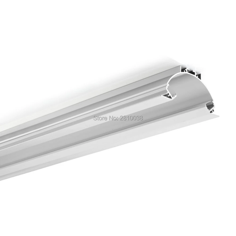 Redonda de Prata Círculo de Alumínio Perfil de Alumínio para a Luz Levou para o para o Quarto 10×1 m Conjuntos e lote Forma Terminou Meio Led Strip Canal Quarto