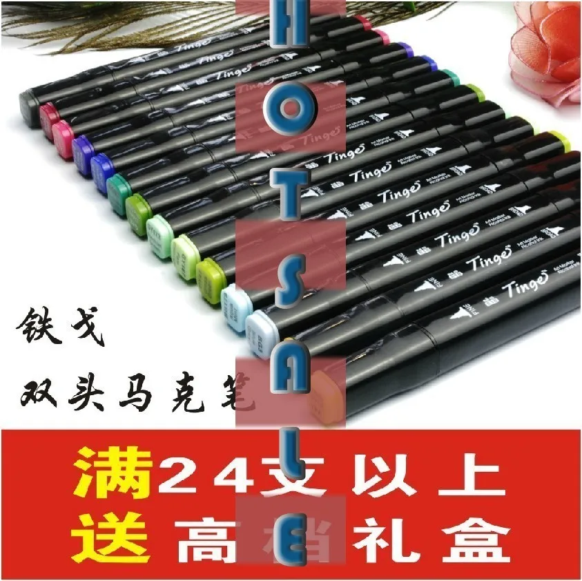 

Hot Sale Xiupu Superior Tie Ge Three Generation Both Head Marc 48/60 Color Boxed Oiliness Painting Arts Watercolor Pen