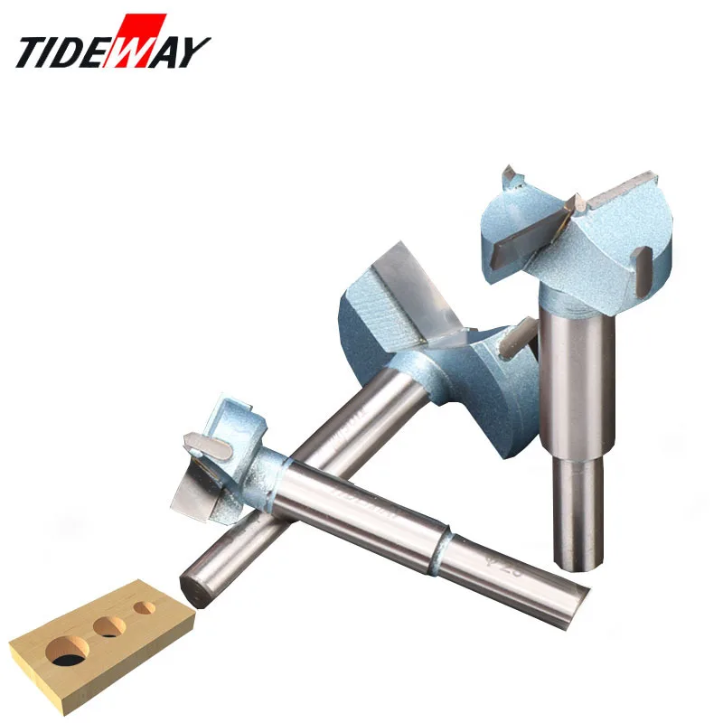 Tideway 12mm-65mm Forstner Bit Auger Drill Bits Set Wood Hole Saw Woodworking Wooden Cutter Drilling for Hinge Window