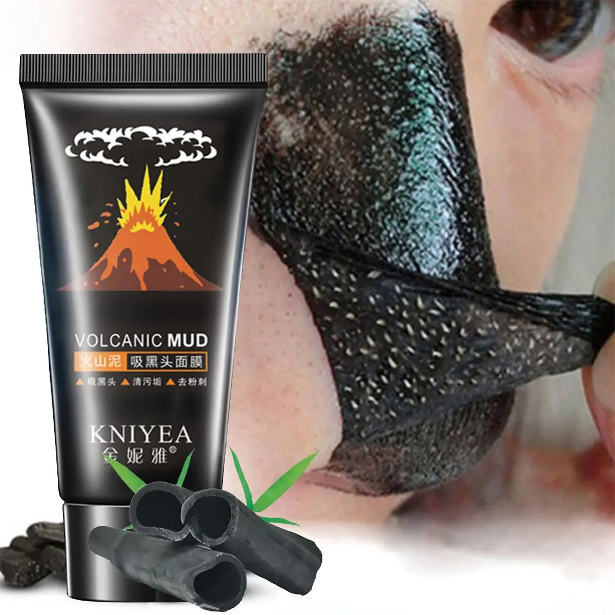Черная маска для удаления черных точек на носу, уход за лицом, лечение акне и грязи, Очищающая маска, полоска пор, уход за кожей, Очищающая маска, контроль жирности