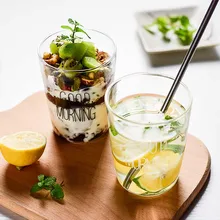 Доброе утро молочный завтрак Стекло чашка, сок кофейный стакан питьевой чашка для напитков