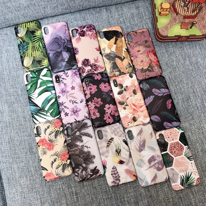 Небольшой свежий назад к природе Ретро цветок задняя крышка для IPhone XR XS Max X 8 7 плюс