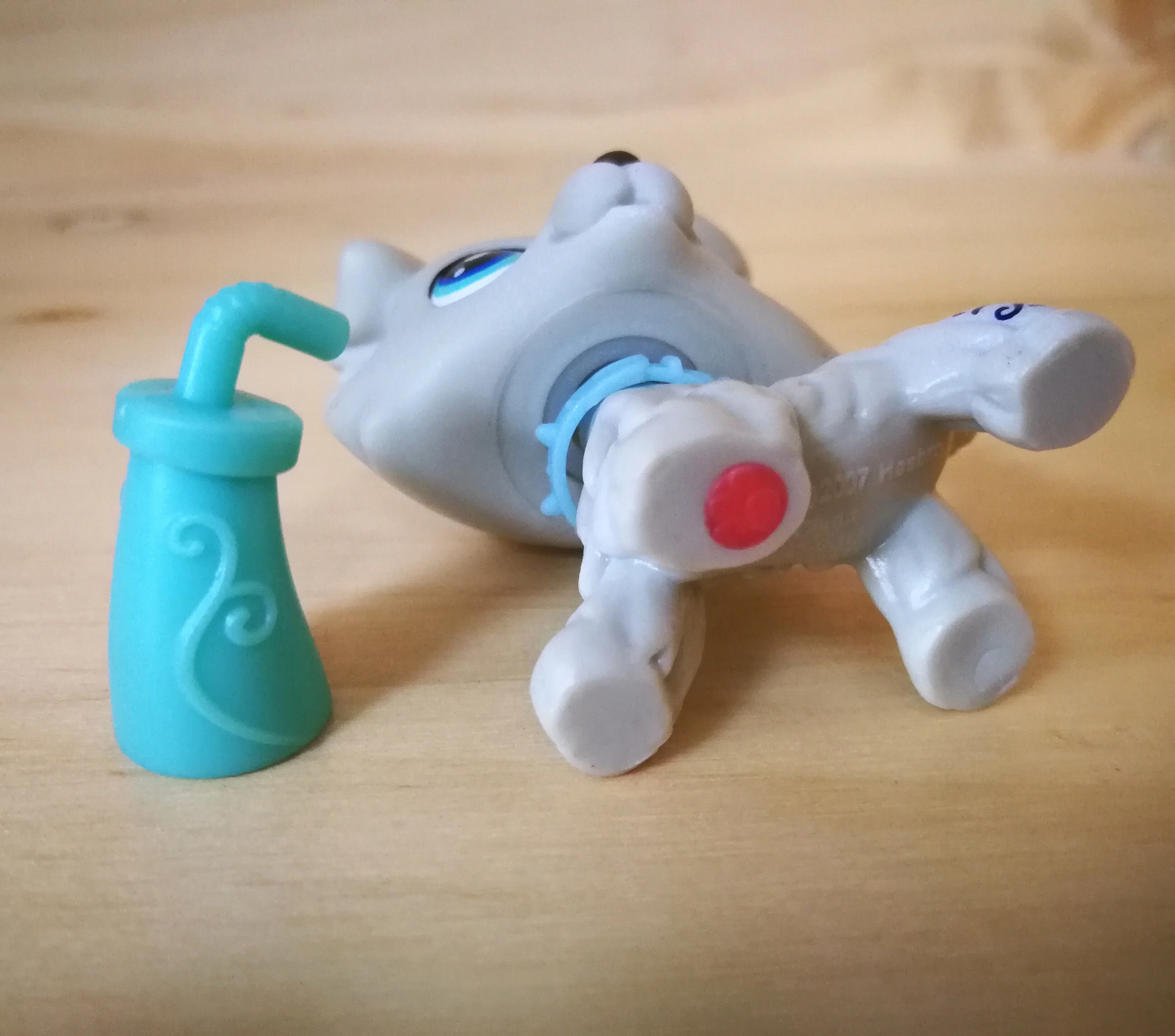 2pcs Plum Cream Shorthair Cat #391 Littlest Pet Shop LPS #1262 Collie Dog Puppy