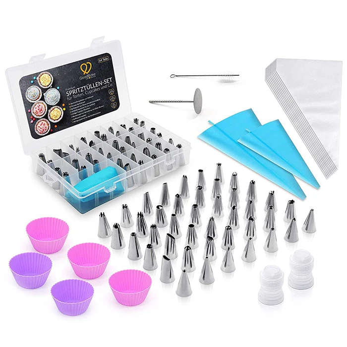 

64pcs DIY Cake Making Decorating Mouth Set Dessert Decorators Diy Cream Cake Making Flowers Crowded Mouth Icing Nozzles