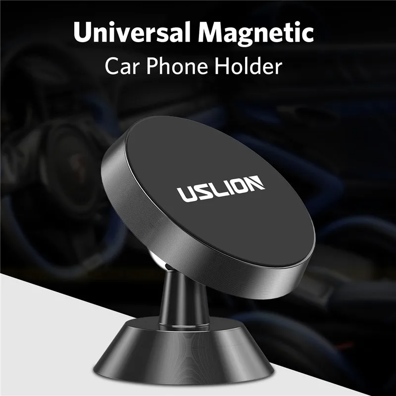 USLION Magnetische Auto Telefon Halter Für iPhone XS X Samsung Magnet Halterung Auto Halter Für Tel