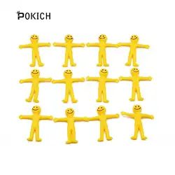 Pokich 10 шт./компл. Squeeze стресса игрушки эластичные мягкие мягкими Новинка Emoji смайлик тянущиеся игрушки декомпрессии