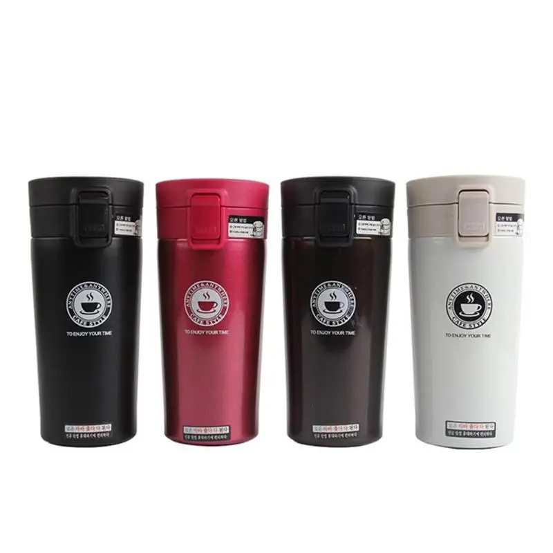 Best 380ml Creative Double Layers Stainless Steel Thermo Cup Coffee Tea Travel Thermal Mug Bottle Vacuum Flasks