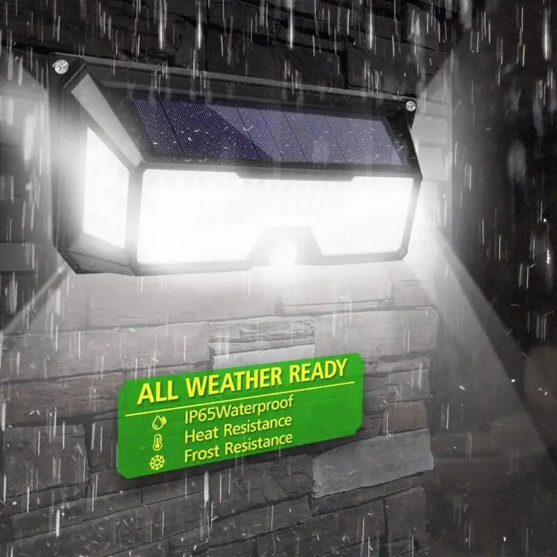 

1/2pcs Solar led Motion Sensor Wall Lamps 1300LM Garden Solar Security Lights 66/136 LED Lights Outdoor Waterproof IP65
