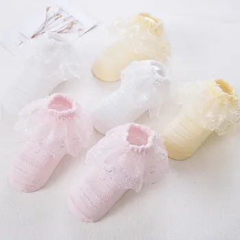 

Summer Mesh Princess Socks Newborn Princess Sock Infant Summer Thin Boys Girls Baby Casual Kids Lace Bow Design Socks