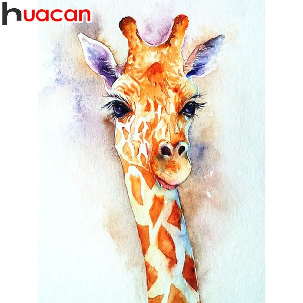 

HUACAN Diamond Painting Giraffe Full Square Diamond Embroidery Animal 5D Mosaic Rhinestone Painting With Diamonds Decor Home