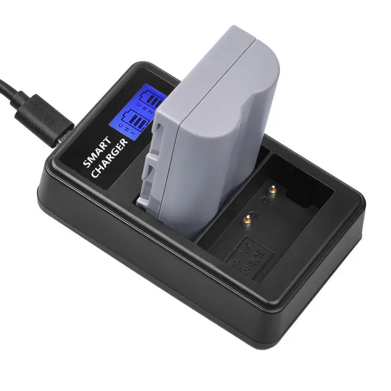 En El3E/El3 Usb ЖК дисплей двойной порт зарядное устройство для Ni Kon D300S D300 D100 D200 D700 D70S D70