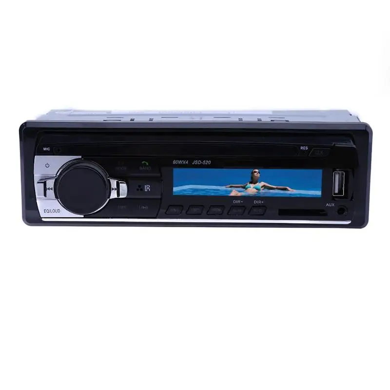 

VODOOL 12V Bluetooth Autoradio Car Stereo Radio FM Aux Input Receiver SD USB In-dash 1 Din Car MP3 Multimedia Player
