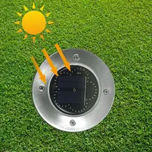 48 Светодиодный Солнечный Мощность цветок Форма похоронен свет лампы под землей Открытый Путь Сад градиент настил