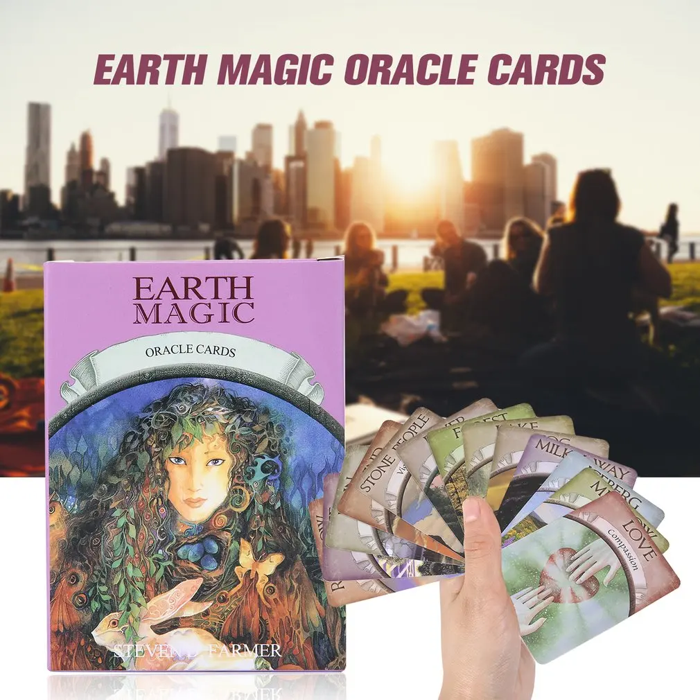 Magic Oracle Cards Earth Magic:read Fate Tarot Card Game For Personal Use Board Game A 48-card Deck And Guidebook
