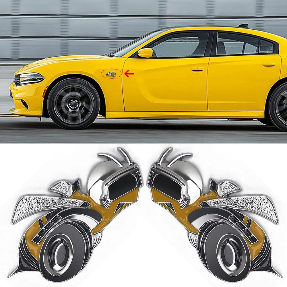 Супер пчела металлическая наклейка автомобиль Стайлинг для Dodge jource caliber Challenger