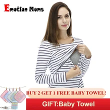 Emotion Moms Fashion pregnancy Maternity Clothes Maternity Tops T shirt Breastfeeding shirt Nursing Tops for pregnant