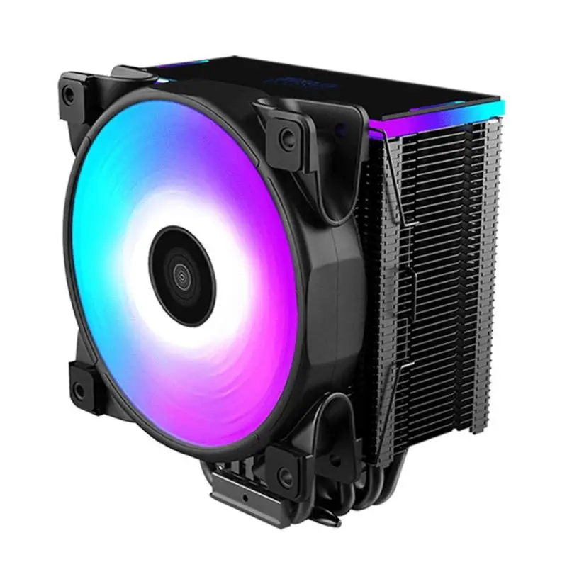 

5 Heatpipe CPU Cooler 12cm RGB Fan Radiator CPU Gaming Cooling Fan with Controller for Desktop PC Cooling System for Gaming PC