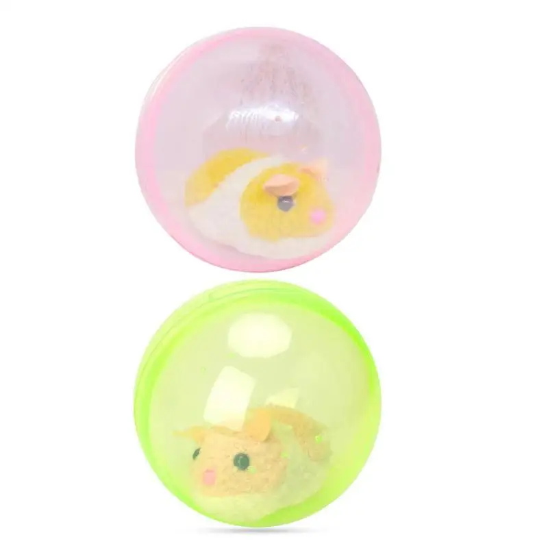 

Children Electronic Pets Lovely Electric Hamster Rolling Ball Toy Plastic Exercise Running Ball Plush Toys for Pets