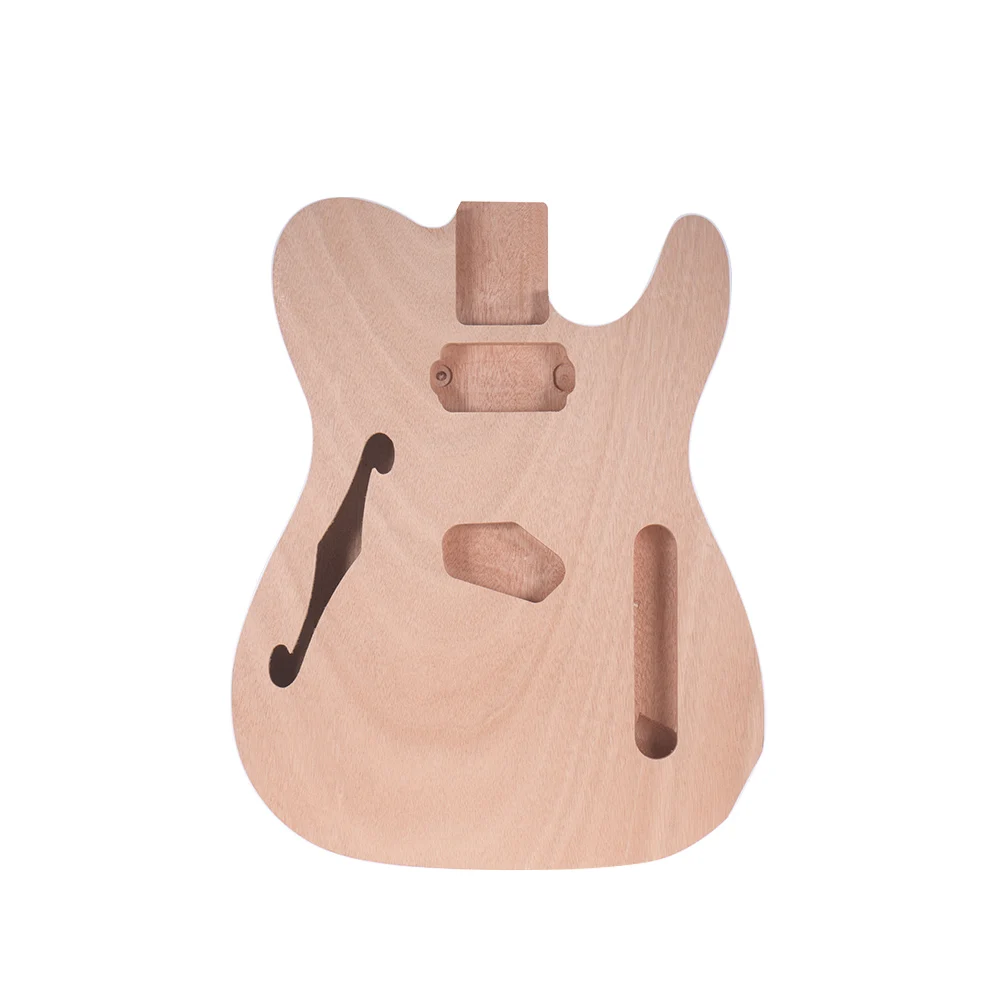 

Muslady Unfinished Electric Guitar Body Blank Guitar Body Barrel DIY Mahogany Wooden Body Guitar Parts & Accessories