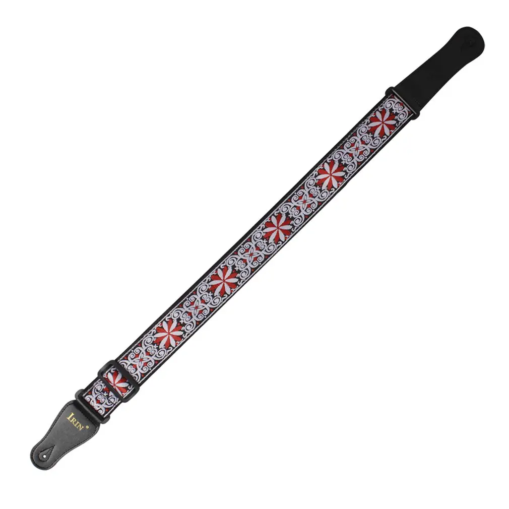 

IRIN GS-02 Embroidered Guitar Strap Ethnic Wind Acoustic Guitar Strap Single Shoulder Strap Musical Instrument Accessories