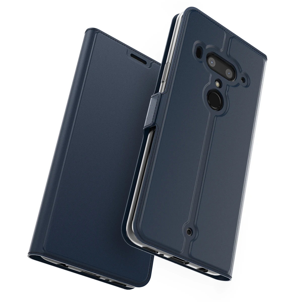 

For HTC U12 Plus Case PU Leather Flip Stand Wallet Case Full Body Pocket Cover with Card Holders and Magnet Buckle