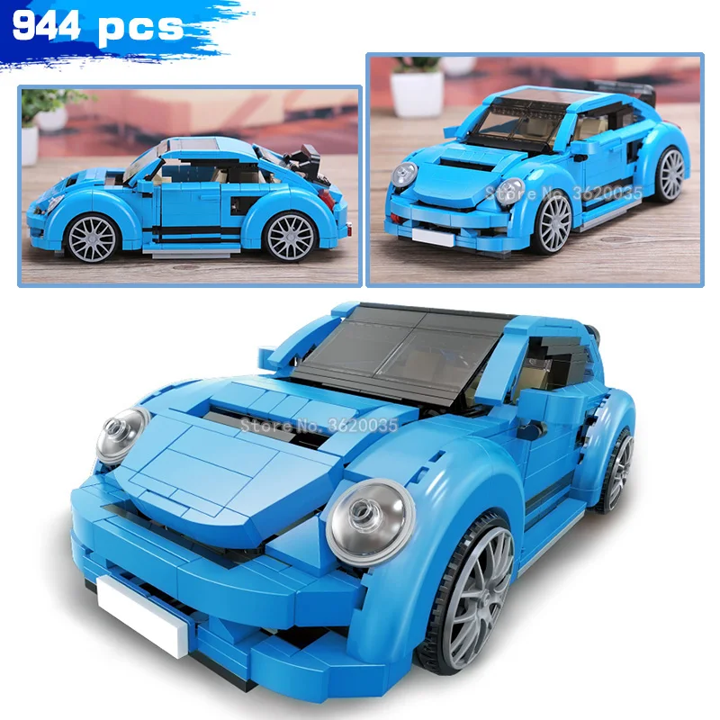 New Building Blocks Technology Series Blue Carapace Classic Car Series City Car Suit Birthday  Gift For Boy With legoinglys lepi New Building Blocks Technology Series Blue Carapace Classic Car Series City Car Suit Birthday  Gift For Boy With legoinglys lepi