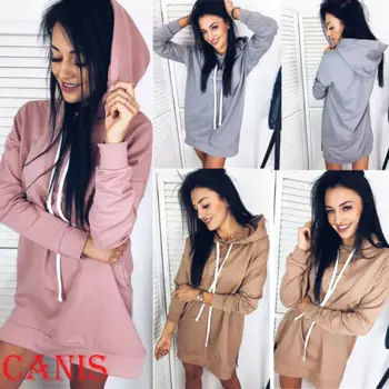 

Womens Long Sleeve Hoodie Sweatshirt Casual Hooded Tops Jumper Pullover