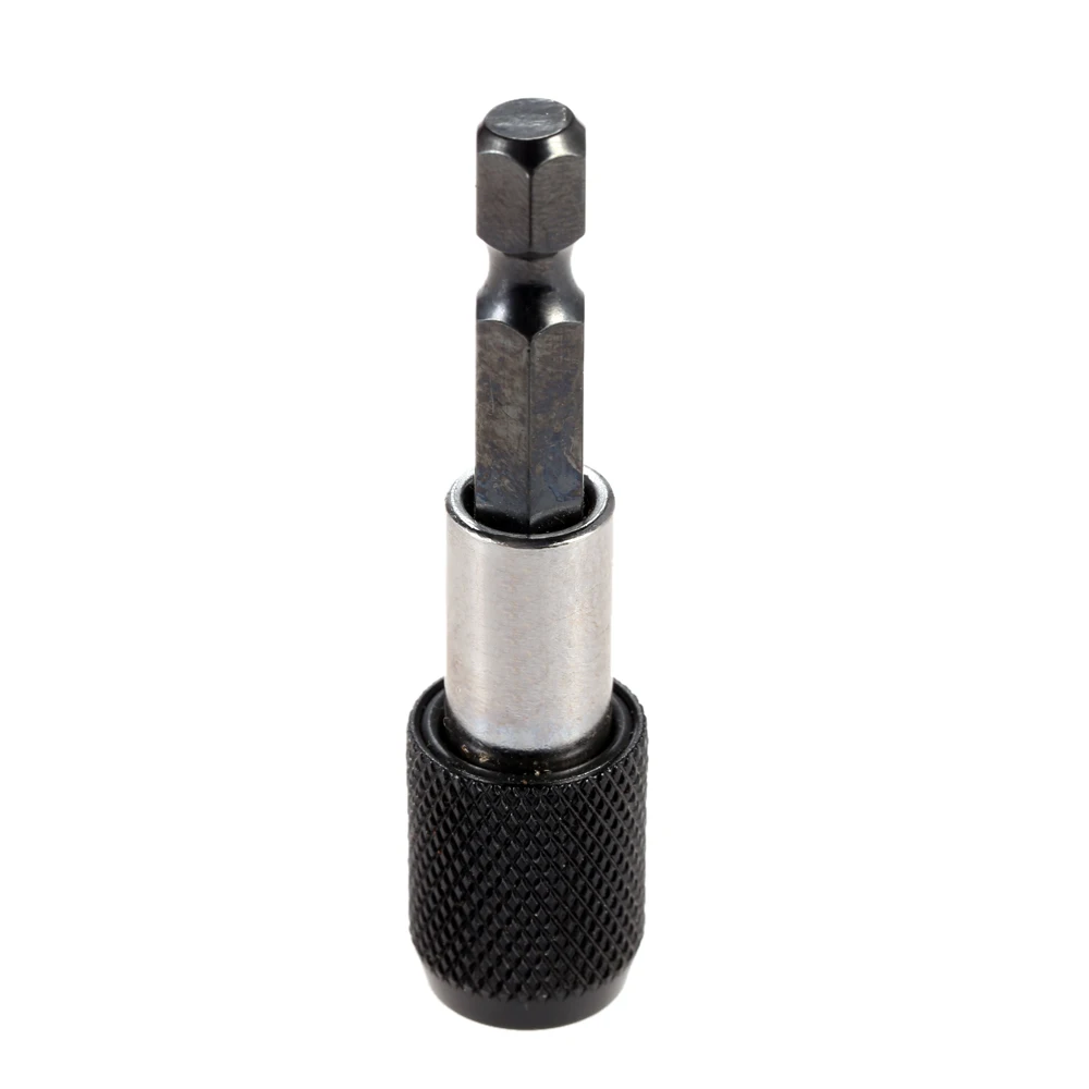 

60mm 1/4" Hex Shank Quick Release Handle Screwdriver Bit Wear-Resistant Extension Rod Magnetic Bit Tip Holder Hex Bit Drill