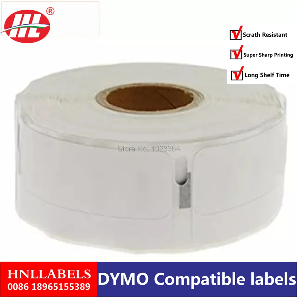 Dymo 11355 этикетка 19 мм * 51 500 шт/рулон совместимый для LabelWriter400 450 турбо принтер Seiko SLP 440