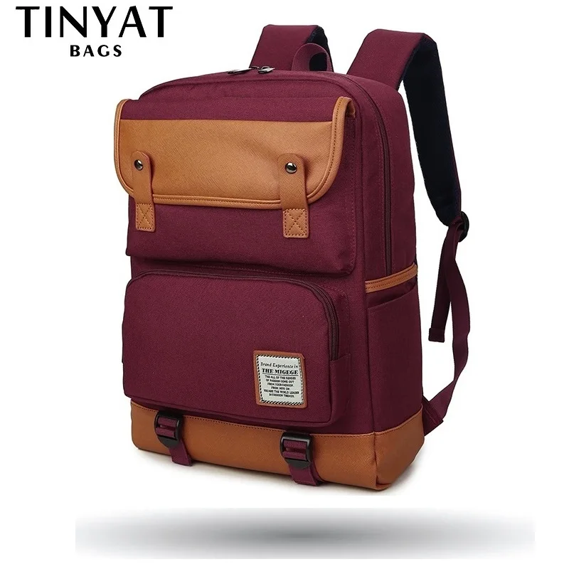 

TINYAT Large Women School Backpack Bag for Teenage Mochila Female Shoulder Daypacks laptop backpacks for 15 inch Computer Unisex