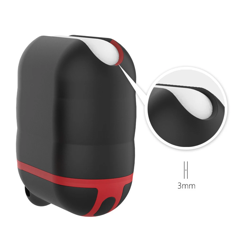 

DOITOP Wireless Air pods Silicone Case Full Cover Protective Cases With Hook For Apple Airpods and Air Pods Earphone Accessories