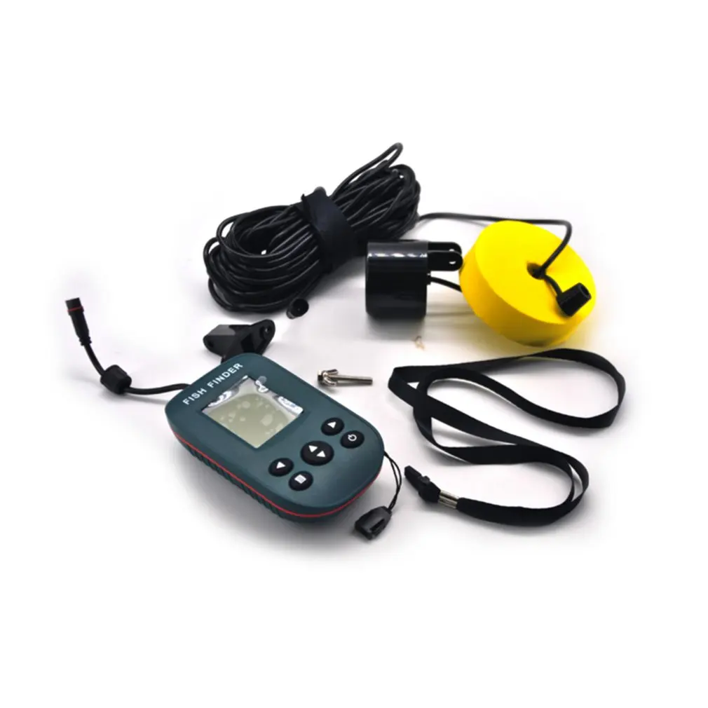 

Portable Fish Finder Wired Sonar Sensor Fishfinder Depth Locator with Fish Size Alarm Transducer Dot Matrix 100m Range