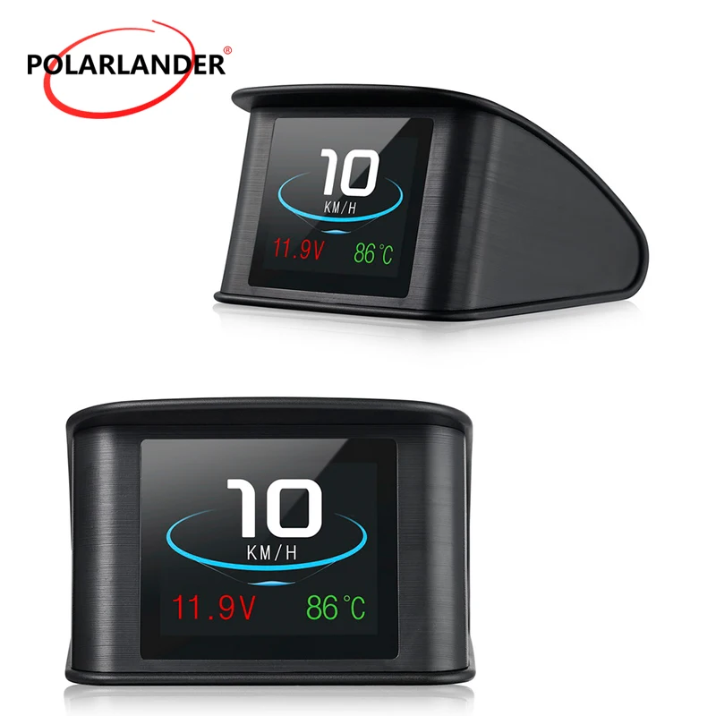

Temperature Gauge Diagnostic OBD 2 HUD Display Heads Up P10 2.2 Inch smart computer Consumption Data Digital speedometer