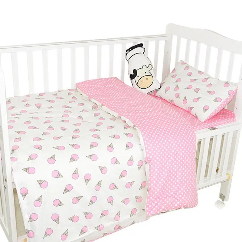 Jual 3 Piece Set Anak Bayi Kartun Tempat Tidur Bayi Set Tempat Tidur Murni Kapas Anak anak Crib Sheet Selimut Penutup Sarung Bantal Tanpa filler