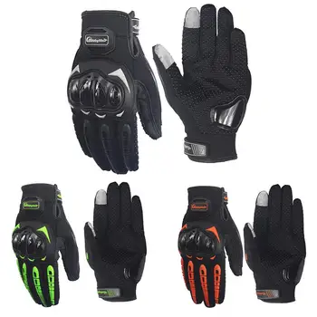 

BIKEIN PRO Motorcycle Gloves Full Finger Knight Riding Outdoor Sports Cycling Gloves Non-slip Glove Green Orange Black M-XXL
