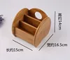 Creative Bamboo Board Remote Control Storage Box Cosmetics Sundries Phone Knife Pen Coffee Table Stand Desktop Board Storage Box 5