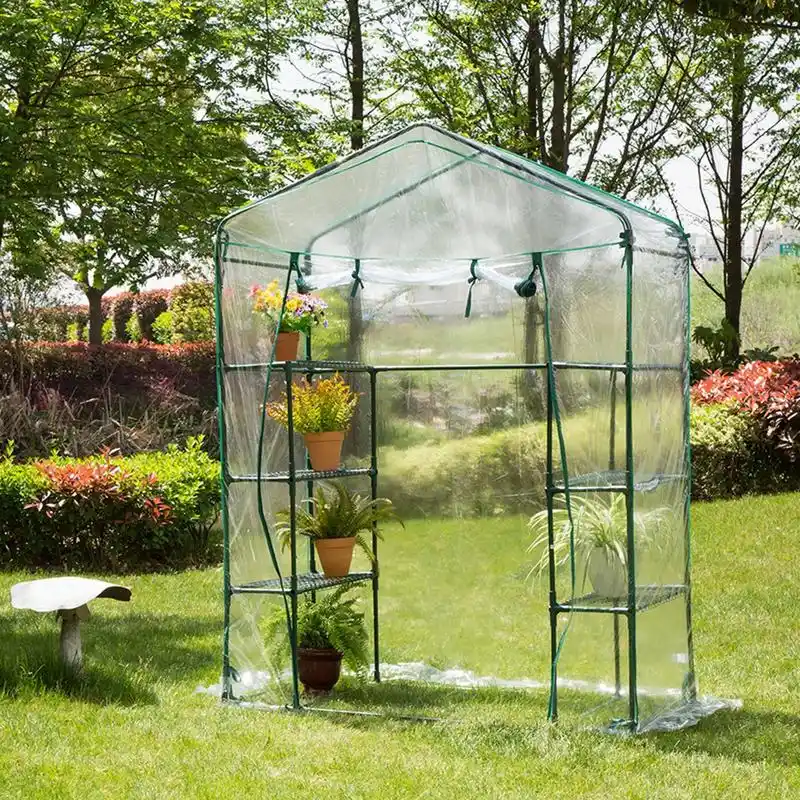 Portable Greenhouse House Flower Plant Keep Warm Shelf Roof Garden Greenhouse House Flower Plant Keep Warm