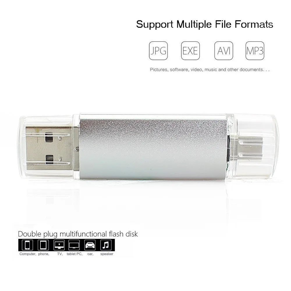 CHYI Micro USB флешка Memory Stick флешки 64 ГБ 32/16 8/4 двойной OTG 2 в 1 ручка привод Высокая