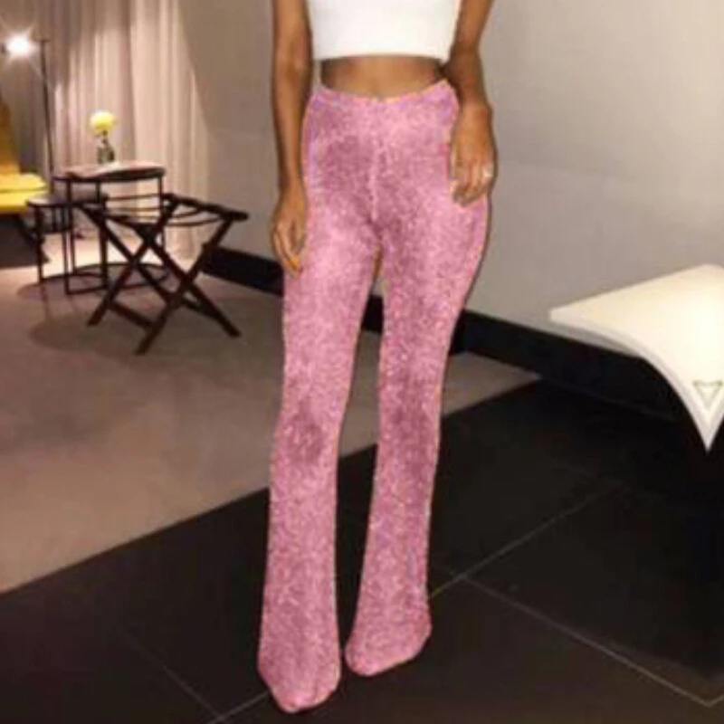 Long Pant Sparkly Glitter Sequin Pants 