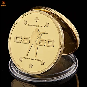 

Classic Design Game CS GO Counter Strike Edition Gold Plated Game Coin Collection