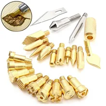 OSSIEAO 22 шт. дровяной кончик ручки трафарет паяльник пирография Рабочая резьба