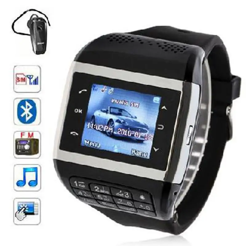 

Wrist Watch Cell Phone Q5+ Watch Phone 1.3 inch Touch Screen Smart Watch with Mobilephone Function Smart watch with keys