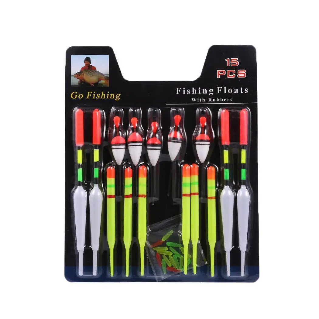 

15 Pcs Fish Float Standard Fishing Gear Fishing Supplies Fishing Floating Set