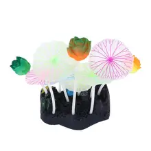 1 шт., имитация Реалистичного силикона, Искусственный лист лотоса, искусственные водные растения, ландшафтное украшение, декор для аквариума