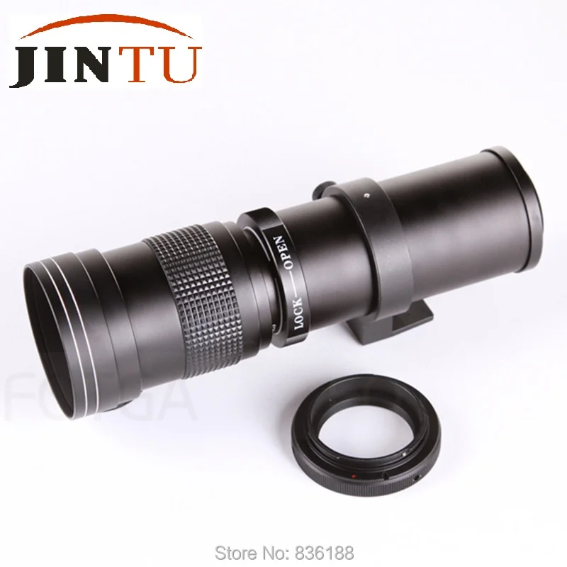 JINTU 420-800mm f/8,3 руководство телеобъектив для камеры с подсветкой Fuji пленка X-Mount X-T100 X-T10 X-T1IR X-T1 X-T20 X-H1 X-M1 X-Pro1 X-Pro2 Камера