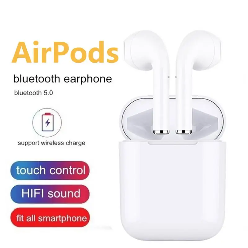 

Bluetooth 5.0 Wireless TWS Earphones 1:1 Touch for AirPods Apple Animation Pop-up Window Siri Call Headset
