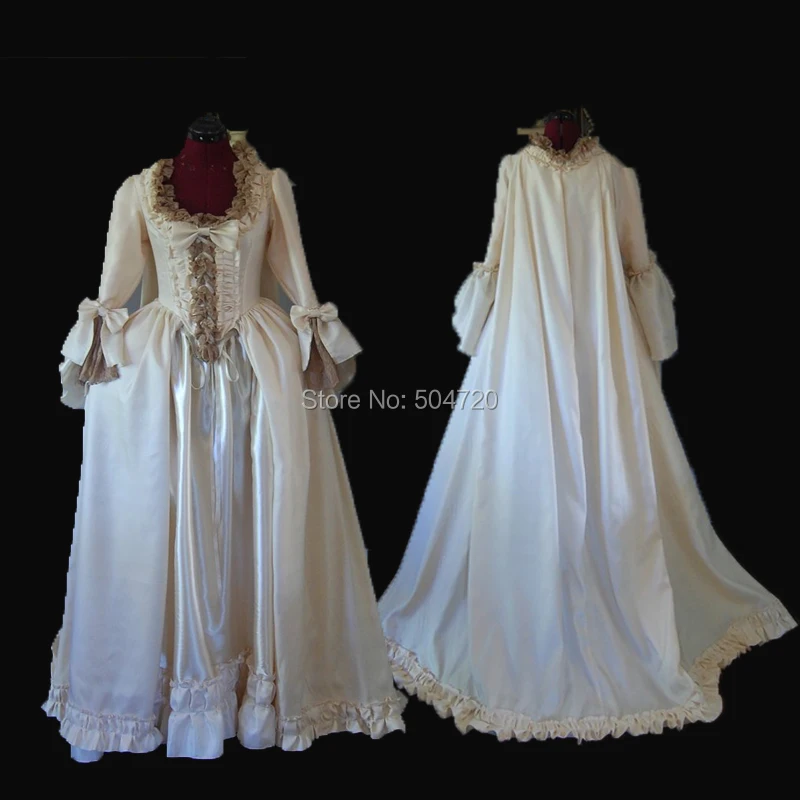 

Tailored!NEW Royal 18 Century French Duchess Retro medieval Renaissance Reenactment Theatre Civil war Victorian dress HL-326
