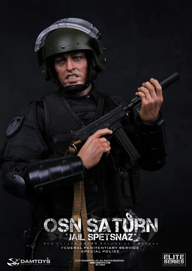 Damtoys 78024 1/6 OSN Saturn Jail Spetsnaz FSIN SPECIAL POLICE 1" Коллекционная фигурка для фанатов подарок на праздник